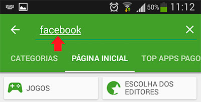 android-facebook-pesquisa