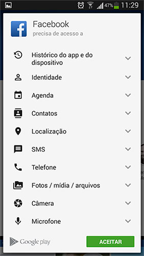 facebook-android-permissoes