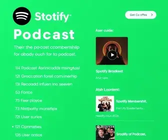 assinaturas de podcasts do Spotify